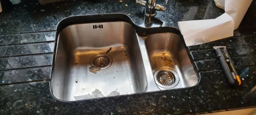 Sink removed