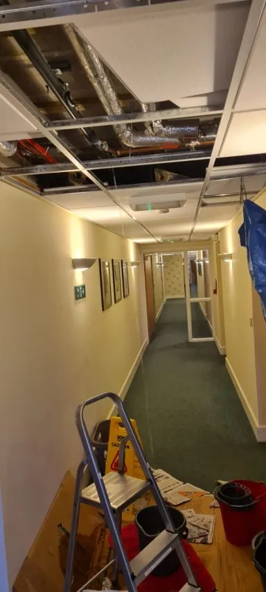 Watermain leak before repair