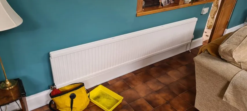 Pipework on the Vaillant install