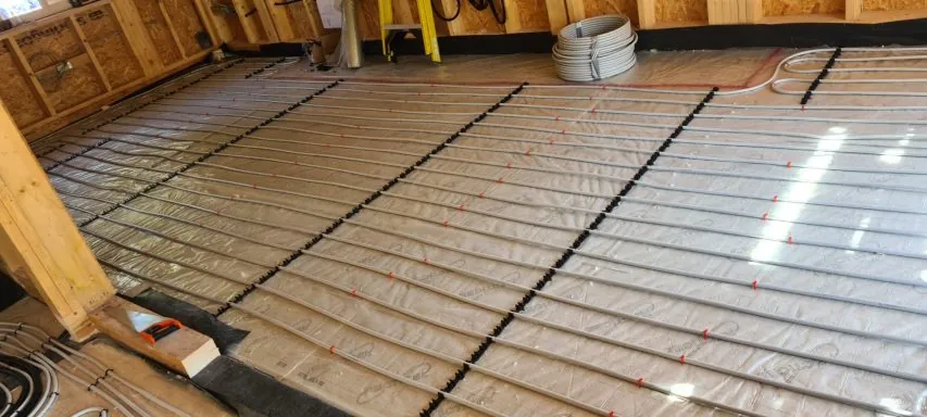 Underfloor heating piping