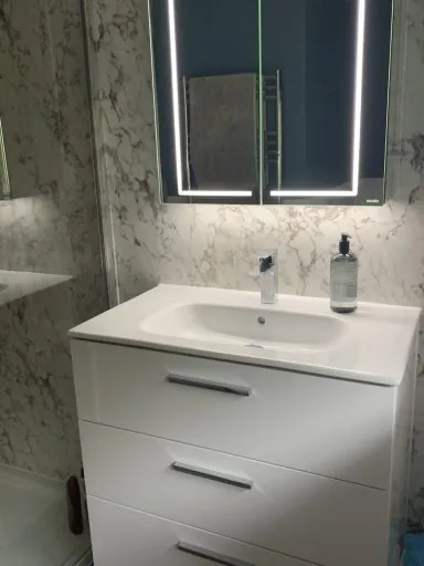 Refurbed bathroom view