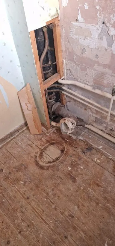Bathroom mid-renovation