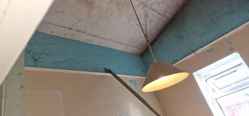 Old fittings being stripped